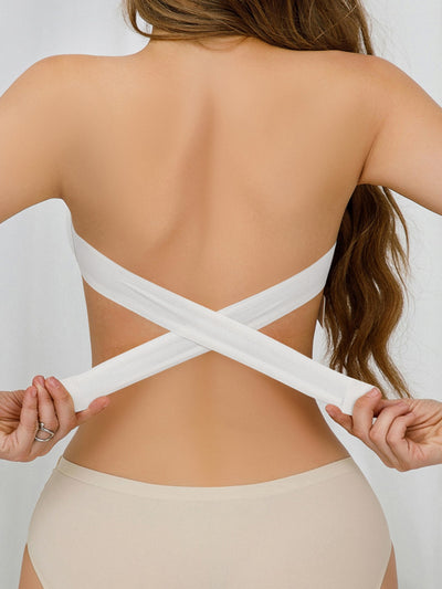 Fascia Invisibile - Trägerloser Bandeau-BH mit Crossover-Rücken