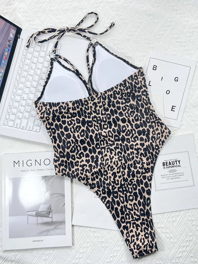 Selvaggia Fiera – Sexy Leopard Cut-Out Badeanzug