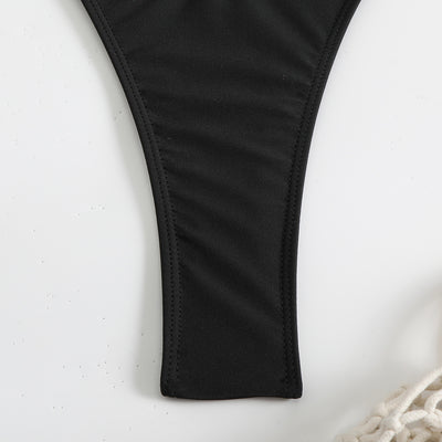 Nero Seducente – 4-Teiliges Mesh-Bikini-Set