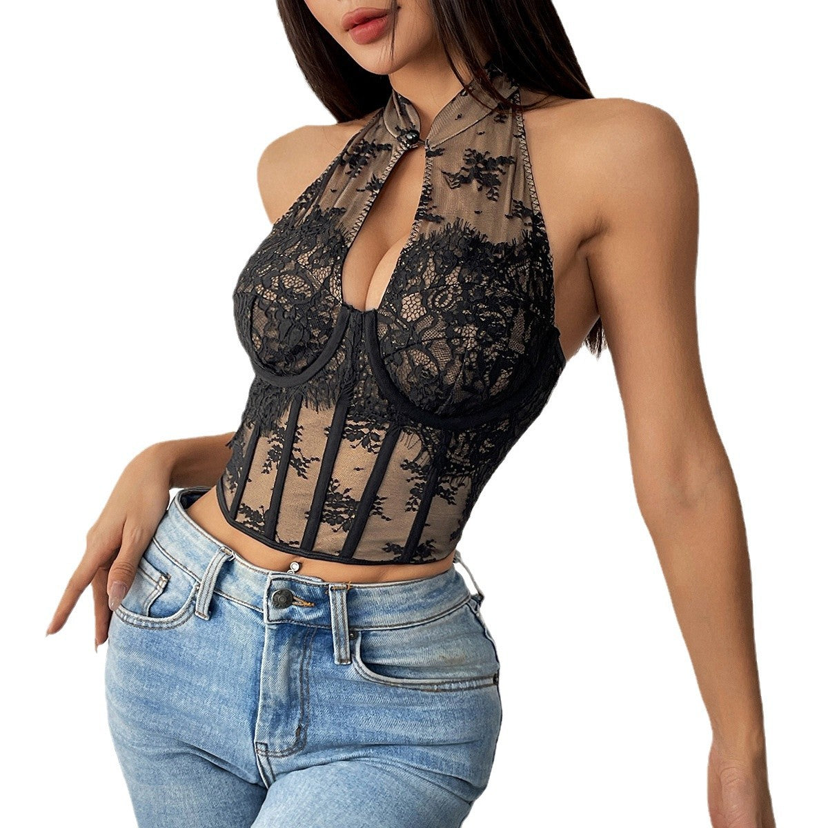 Fior di Fuoco – Sexy Cheongsam Corsagen-Top