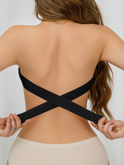 Fascia Invisibile - Trägerloser Bandeau-BH mit Crossover-Rücken