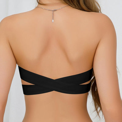 Fascia Invisibile - Trägerloser Bandeau-BH mit Crossover-Rücken