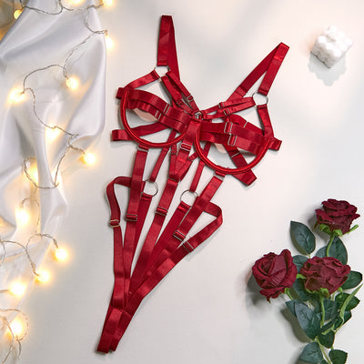 Viva Fiamma - Verführerischer Harness Bodysuit