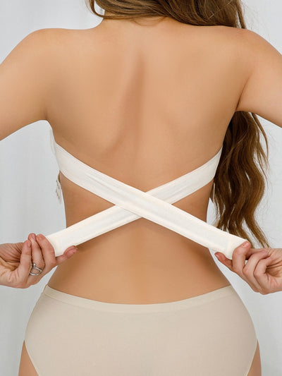 Fascia Invisibile - Trägerloser Bandeau-BH mit Crossover-Rücken