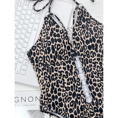 Selvaggia Fiera – Sexy Leopard Cut-Out Badeanzug